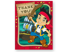 Jake and the Neverland Pirates Thank You Cards