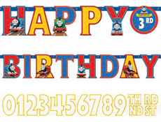 Thomas The Tank Jumbo Add-An-Age Letter Banner