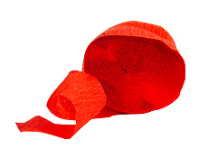 81 Foot  Red Crepe Streamer