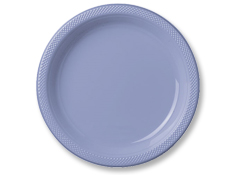 10 1/4 inch Pastel Blue Plastic Plates