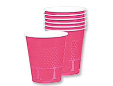Pink 12oz. Plastic Cups