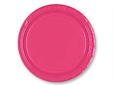7 inch Pink Paper Plates