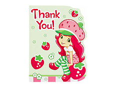 Strawberry Shortcake Thank You Cards