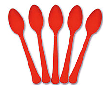 Red Premium Spoons