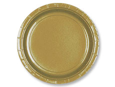 10 1/2 inch Gold Paper Plates