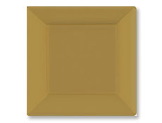 10 1/4 inch Gold Square Paper Plates