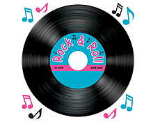 Rock & Roll Record Peel  Foot N Place Decoration