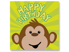 Monkey Birthday Napkins