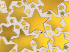 2.5oz Gold Star Confetti