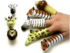 3 inch Animal Finger Puppets