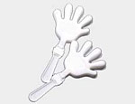 7 inch White Hand Clackers