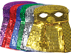 Sequin Mask with Veil