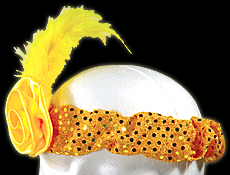 Gold Roaring 20s Sequin Headband