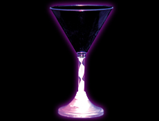 7oz. Light Up Martini Glass