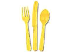 Yellow Cutlery Pack