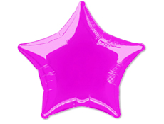 20 inch Hot Pink Star Balloon