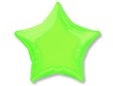 20 inch Lime Green Star Balloon