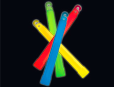 6 inch Light Sticks Assorted Colors