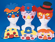 Clown Foam Masks