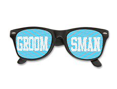 Groomsman Printed Lens Glasses