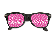 WP1240 - Bridesmaid Printed Lens Glasses