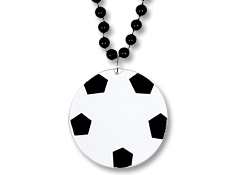 Soccer Ball Medallion with Beads