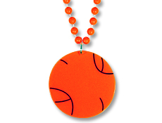 Basketball Medallion with Beads