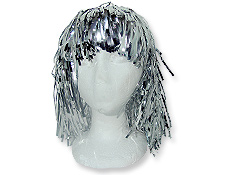 Silver Foil Wig