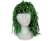 Green Foil Wig