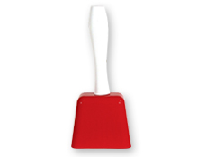 Red Cowbell With Handle