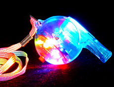 1.5 inch Light Up Whistle Necklace