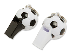 Soccer Ball Whistle Keychains