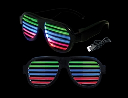 WP1353 - Sound Reactive LED Slotted Glasses