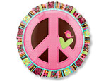 Peace Sign 18 inch Foil Balloon