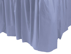 Baby Blue Plastic Table Skirt