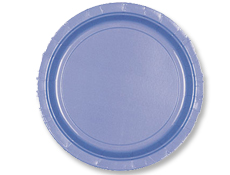7 inch Pastel Blue Paper Dessert Plates