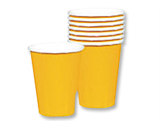 Yellow 9oz. Paper Cups