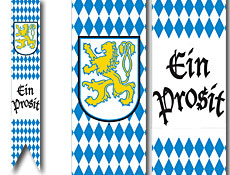Jointed Oktoberfest Pull-Down Banner