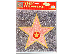 Beistle Star Peel-N-Place – Lot De 4 Feuilles Étoiles Autocollantes Statiques Pour Décoration Fête Nuit (25,4 X 25,4 Cm)
