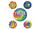 60s Party Buttons