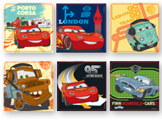 Disney Metallic Stickers Cars 2 EKS 53-40023