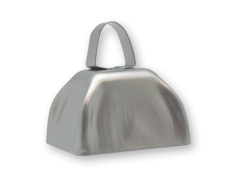 3 inch Silver Cowbell
