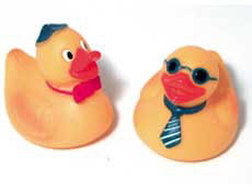 3 inch Yellow Squirt Ducks Assorted