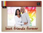 Best Friends Forever 4" x 6" Cardboard Photo Frame