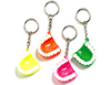 1.5" Neon Tooth Keychain Assorted