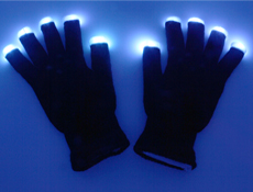 Black Light Up Glove
