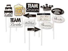 S57032 - Wedding Props On A Stick