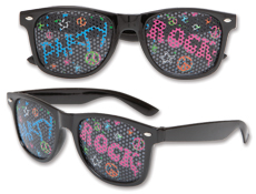 Party Rock Printed Lens Sunglasses