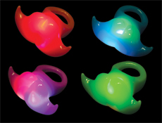 Light Up Mustache Ring Assortment