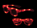 S70589 - LED Iconic Glasses - Red